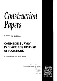 Condition survey package for housing associations