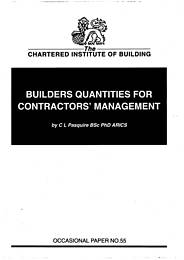 Builders quantities for contractors' management