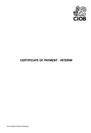 Certificate of payment - interim