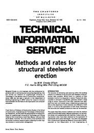 Methods and rates for structural steelwork erection - The Construction ...