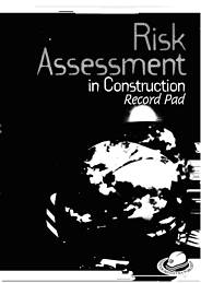 Risk assessment in construction - record pad