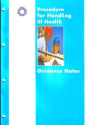 Procedure for handling ill health. Guidance notes