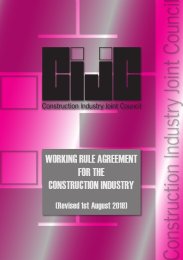 Construction Industry Joint Council. Working rule agreement for the construction industry (revised 1 August 2018)