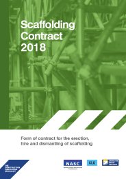 Scaffolding contract 2018