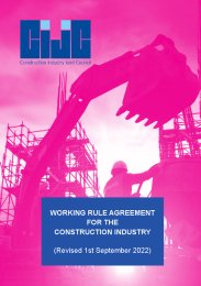 Construction Industry Joint Council. Working rule agreement for the construction industry (revised 1 September 2022)