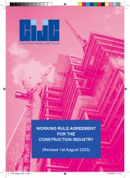 Construction Industry Joint Council. Working rule agreement for the construction industry (revised 1 August 2025)