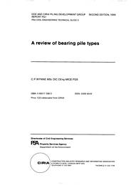 Review of bearing pile types. 2nd edition