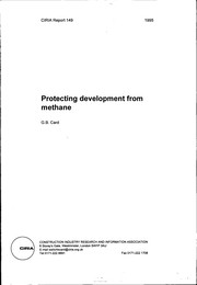 Protecting development from methane: methane and associated hazards to construction