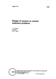 Design of sewers to control sediment problems