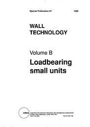 Wall technology: Volume B: Loadbearing small units