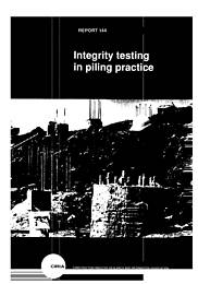 Integrity testing in piling practice