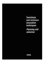 Trenchless and minimum excavation techniques: planning and selection