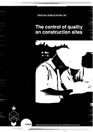 Control of quality on construction sites