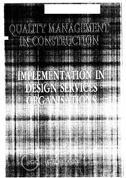 Quality management in construction - implementation in design services organisations