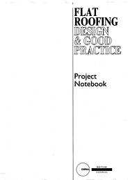 Flat roofing: design and good practice. Project notebook