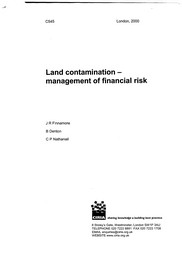 Land contamination - management of financial risk