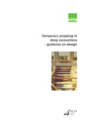 Temporary propping of deep excavations - guidance on design