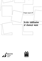 In-situ stabilisation of chemical waste