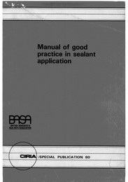 Manual of good practice in sealant application