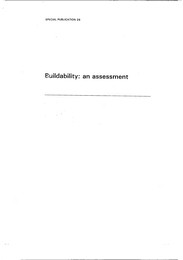 Buildability: an assessment