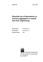 Potential use of alternatives to primary aggregates in coastal and river engineering