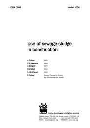Use of sewage sludge in construction