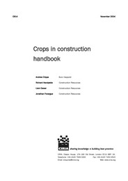 Crops in construction handbook
