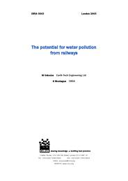 Potential for water pollution from railways