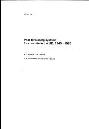 Post-tensioning systems for concrete in the UK: 1940 - 1985