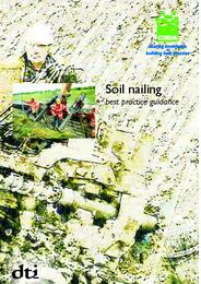 Soil nailing - best practice guidance