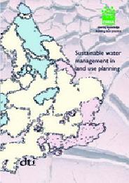 Sustainable water management in land-use planning