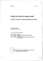 Scope for control of urban runoff. Volume 2: A review of present methods and practice