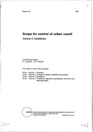 Scope for control of urban runoff. Volume 3: Guidelines