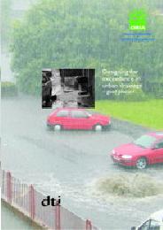 Designing for exceedance in urban drainage - good practice