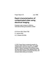 Rapid characterisation of contaminated sites using electrical imaging