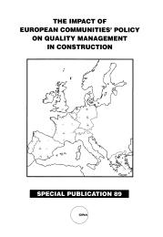 Impact of European Communities' policy on quality management in construction