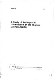 Study of the impact of urbanisation on the Thames Gravels aquifers