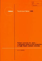 Rolled concrete for dams - a laboratory study of the properties of high flyash content concrete