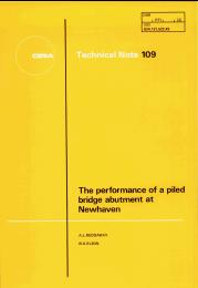 Performance of a piled bridge abutment at Newhaven