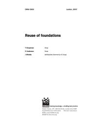 Reuse of foundations