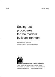 Setting-out procedures for the modern built environment