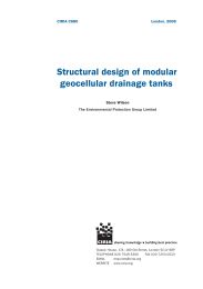 Structural design of modular geocellular drainage