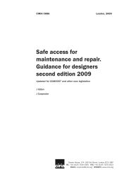 Safe access for maintenance and repair. Guidance for designers. 2nd edition 2009