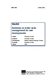 WaND. Guidance on water cycle management for new developments