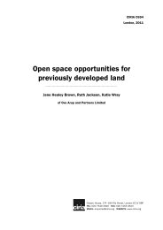 Open space opportunities for previously developed land