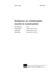 Guidance on catastrophic events in construction