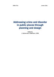 Addressing crime and disorder in public places through planning and design