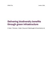 Delivering biodiversity benefits through green infrastructure