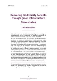 Delivering biodiversity benefits through green infrastructure - case studies