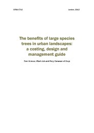 Benefits of large species trees in urban landscapes: a costing, design and management guide